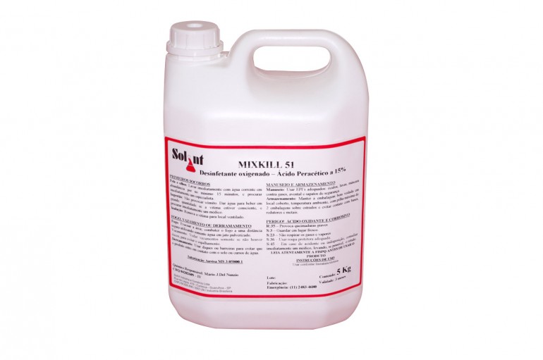 MixKill 51 | Desinfetante oxigenado com ácido peracético