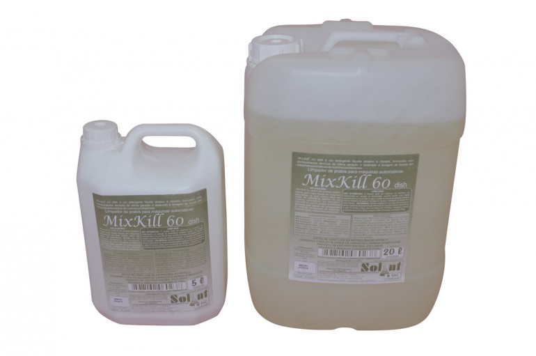 MixKill 60 Dish | Desengordurante germicida para máquinas automáticas