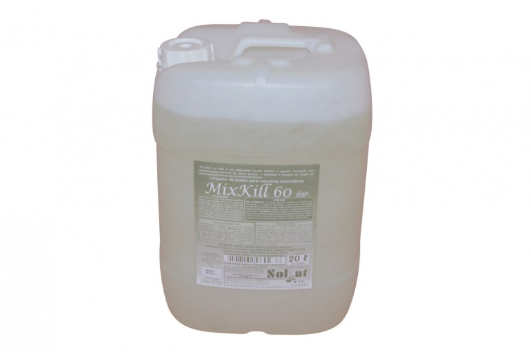 MixKill 60 Dish | Desengordurante germicida para máquinas automáticas